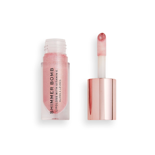 Makeup Revolution - Lip Gloss with Shimmer Bomb - Shimmer Nude