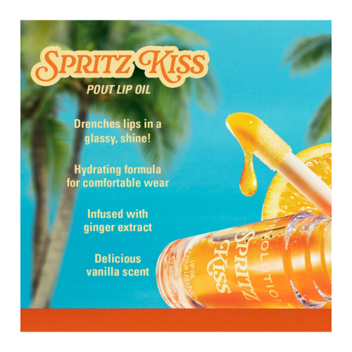 Makeup Revolution - *Club Riviera* - Lip oil Spritz Kiss Orange