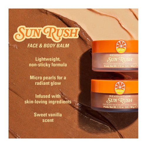 Makeup Revolution - *Club Riviera* - Illuminating Body Balm Sun Rush - Caramel Bronze