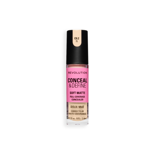 Makeup Revolution - Liquid Concealer Conceal & Define Soft Matte - C0.2N
