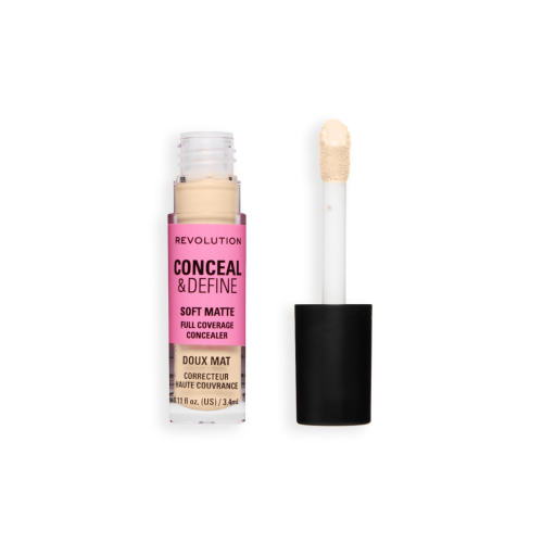 Makeup Revolution - Liquid Concealer Conceal & Define Soft Matte - C0.2N