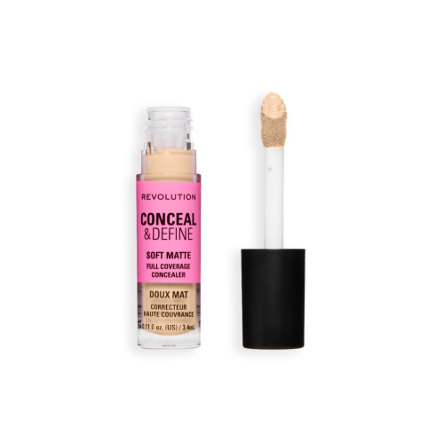 Makeup Revolution - Liquid Concealer Conceal & Define Soft Matte - C0.3W