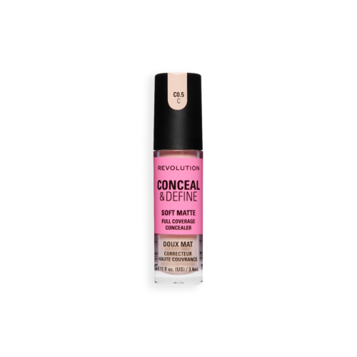 Makeup Revolution - Liquid Concealer Conceal & Define Soft Matte - C0.5C