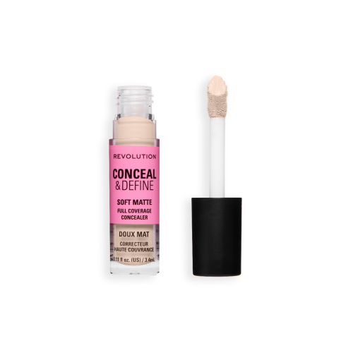 Makeup Revolution - Liquid Concealer Conceal & Define Soft Matte - C0.5C