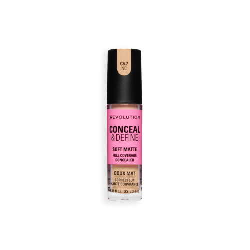 Makeup Revolution - Liquid Concealer Conceal & Define Soft Matte - C6.7N