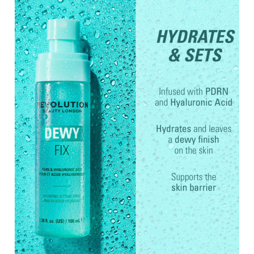 Makeup Revolution - Hydrating makeup setting spray Dewy Fix