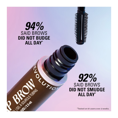 Makeup Revolution - Eyebrow Gel Wrap Brow - Dark Brown