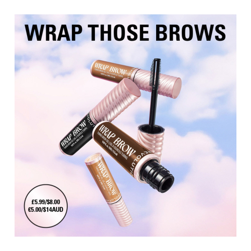 Makeup Revolution - Eyebrow Gel Wrap Brow - Ebony Black