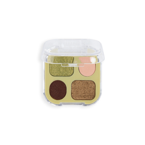Makeup Revolution - Mini shadow palette Bouncy Pop - Evergreen