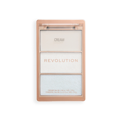Makeup Revolution - Highlight Icon Highlighter Palette - White Wishes