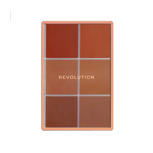 Makeup Revolution - Face Palette Everything Base Face Icon Complexion - Dark