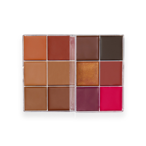 Makeup Revolution - Face Palette Everything Base Face Icon Complexion - Dark