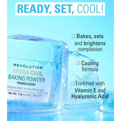 Makeup Revolution - Loose Powder for Baking Hydra Cool - Translucent