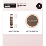 Makeup Revolution - Stick Contour Set Reloaded Contour & Blend - Dark + Cream Bronzer Ultra Cream Bronzer - Deep