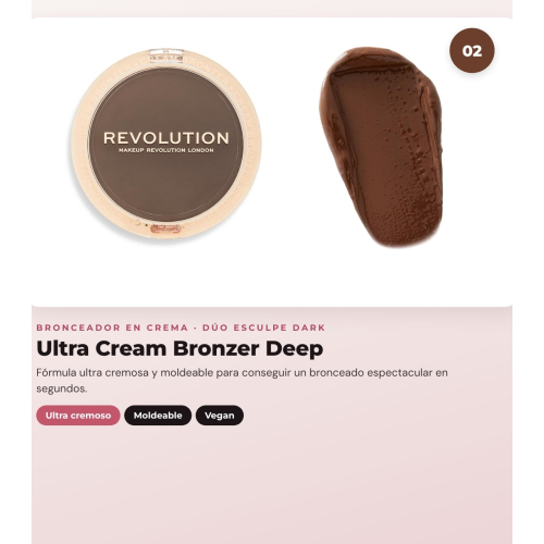 Makeup Revolution - Stick Contour Set Reloaded Contour & Blend - Dark + Cream Bronzer Ultra Cream Bronzer - Deep