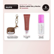 Makeup Revolution - Juicy Lip Mask Set Peptide Pudding - Butterscotch Brown + Lip Balm Juicy Peptide - Latte + Lip Oil Glaze Oil - Lust Clear