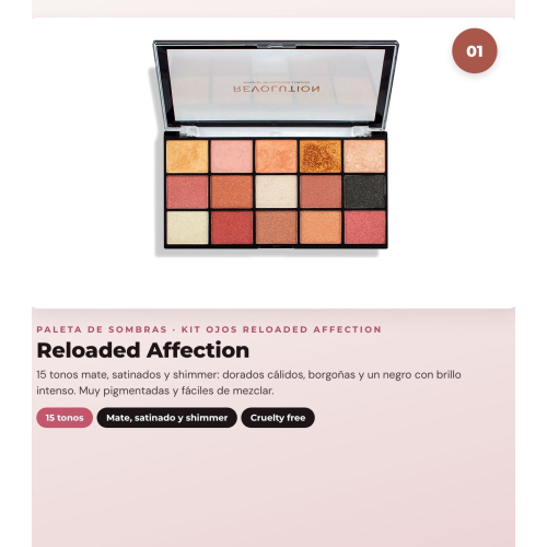 Makeup Revolution - Eyeshadow Palette Set Reloaded - Affection + Eyeliner Felt & Kohl Precision Dual Liner - Brown + Eyeliner Streamline Waterline Eyeliner Pencil - Silver