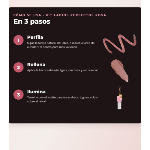 Makeup Revolution - Lip Liner Set Pout Liner - Kiss Baby Pink + Satin Lipstick Lip Allure - Brunch Pink Nude + Lip Oil Pout Lip Charm - Lychee Clear Pink