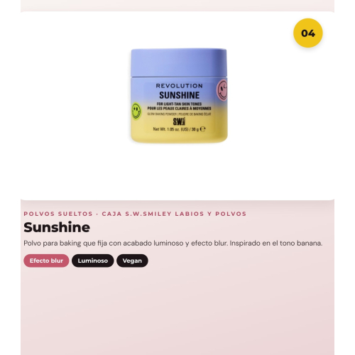 Makeup Revolution - Set *S.W.Smiley* - Lip gloss Stellar Shine + Lip gloss Pink Bliss + pH lip and cheek balm + Loose powders Sunshine