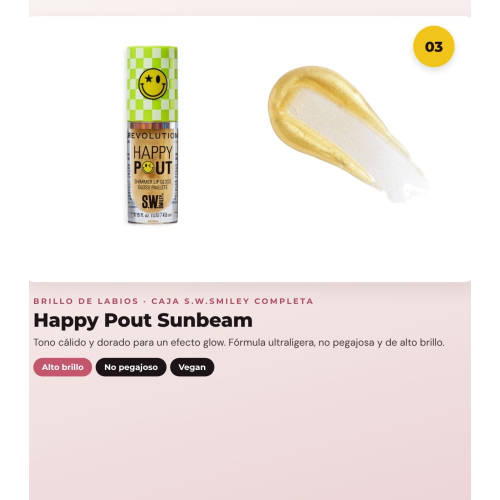 Makeup Revolution - Set *S.W.Smiley* - Brushes On Cloud Nine + Soft makeup sponge + Lip gloss Happy Pout + Mascara Dazzle Pop + Eyeliner Winky Flick Double-Ended