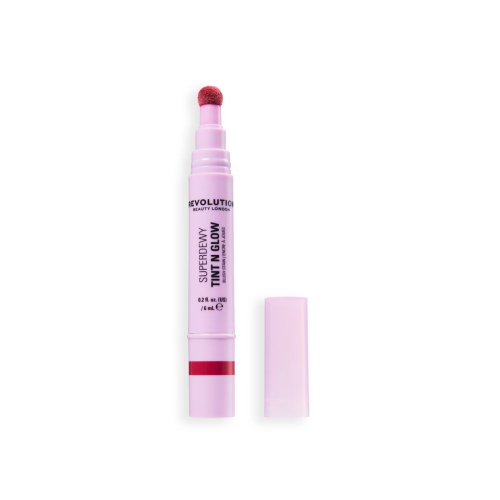 Makeup Revolution - *Super Dewy* - Liquid blush Tint N Glow - Berry Blissful