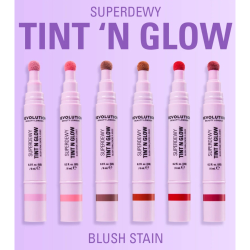 Makeup Revolution - *Super Dewy* - Liquid blush Tint N Glow - Primrose Pink