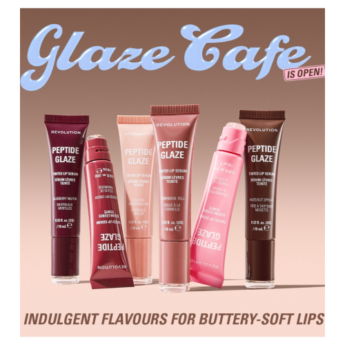 Makeup Revolution - Lip Tint with Serum Peptide Glaze - Blueberry Muffin