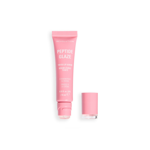 Makeup Revolution - Lip Tint with Serum Peptide Glaze - Strawberry & Cream