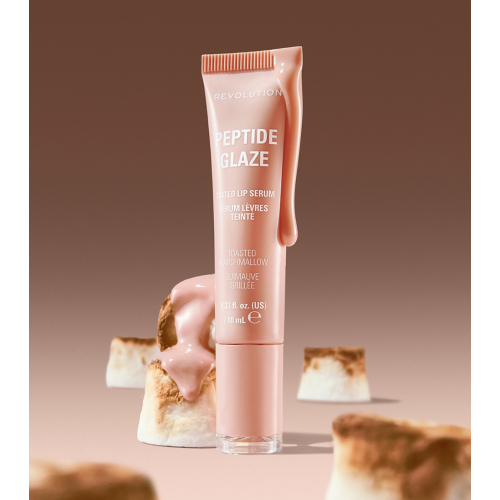 Makeup Revolution - Lip Tint with Serum Peptide Glaze - Toasted Marshmallow