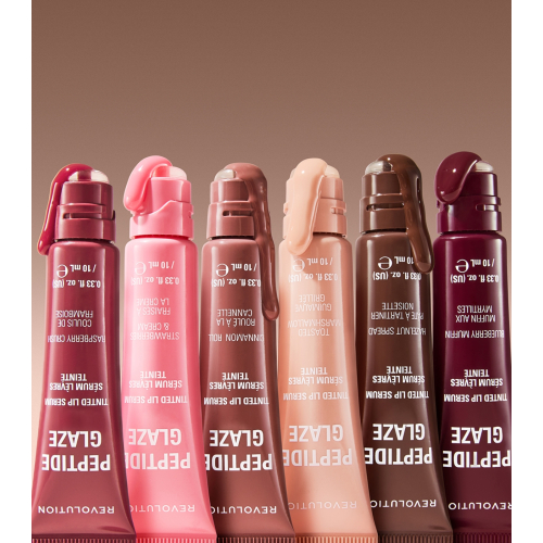 Makeup Revolution - Lip Tint with Serum Peptide Glaze - Toasted Marshmallow