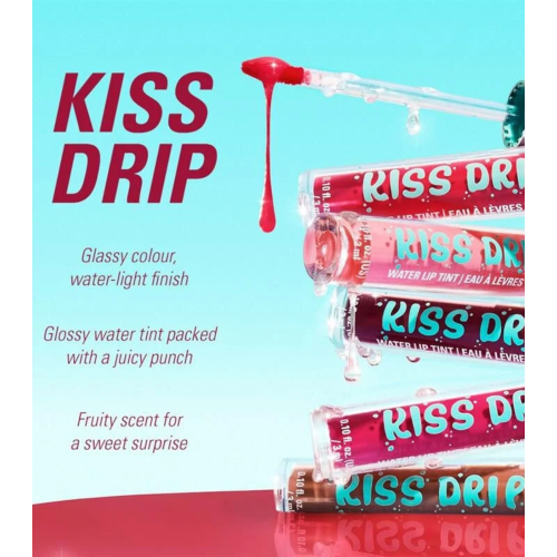 Makeup Revolution - Lip Tint Kiss Drip Water - Berry Splash