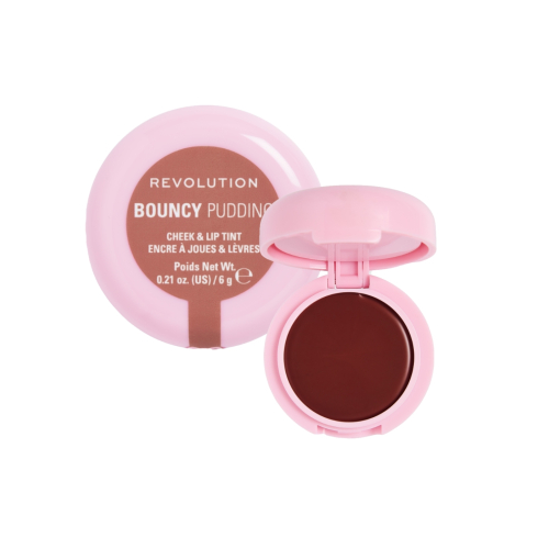 Makeup Revolution - Cheek and Lip Tint Bouncy Pudding - Hazy Nude