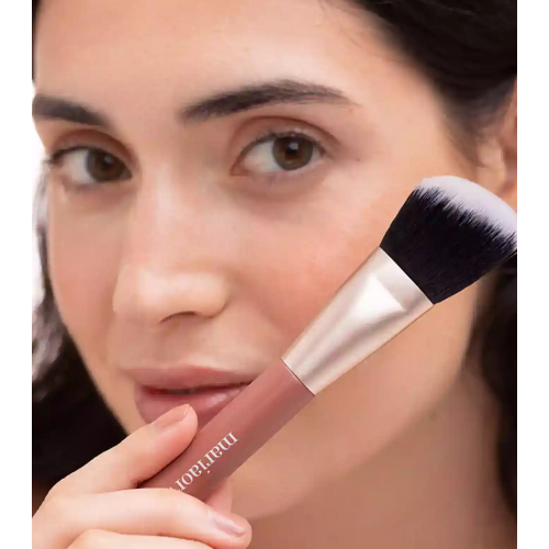 Maria Orbai - Double-ended face brush Soft Vegan Brush Brownie - MO. 05