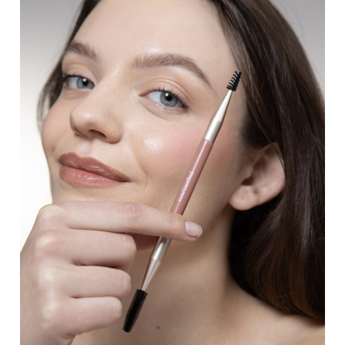 Maria Orbai - Double-ended eyebrow and eyelash brush Soft Vegan Brush Brownie