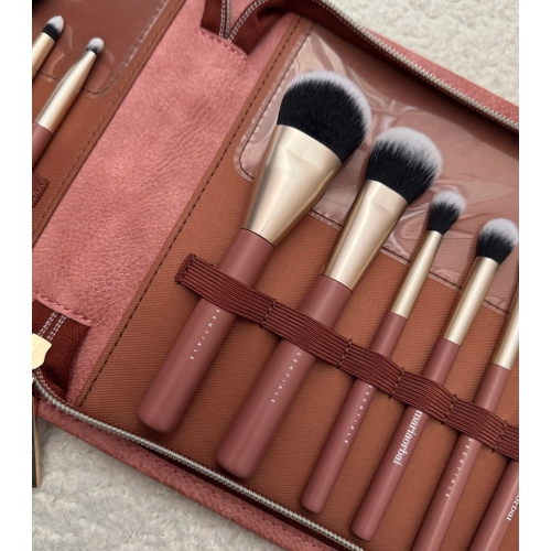 Maria Orbai - Makeup bag with 13 brushes Vegan Brushes