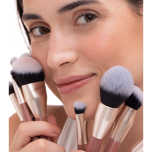 Maria Orbai - Makeup bag with 13 brushes Vegan Brushes