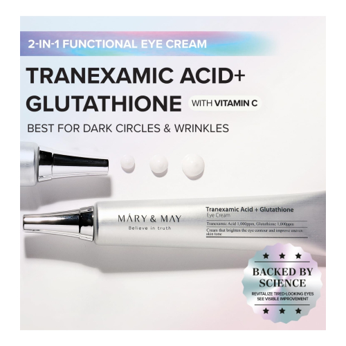 Mary & May - Eye Contour Cream Tranexamic Acid+ Glutathion