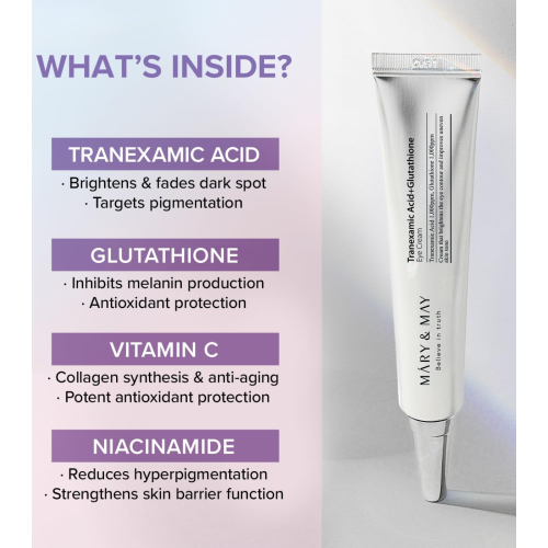 Mary & May - Eye Contour Cream Tranexamic Acid+ Glutathion