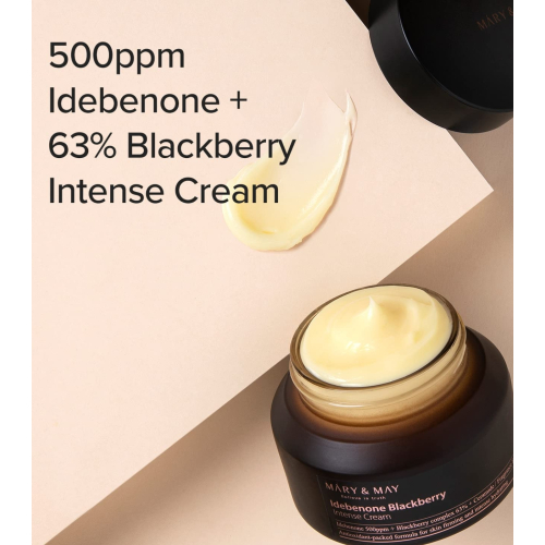 Mary & May - Intensive facial cream Idebenone + Blackberry complex intensive total care