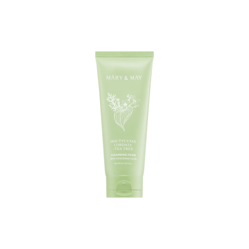 Mary & May - Purifying Foam Facial Cleanser Houttuynia Cordata + Tea Tree