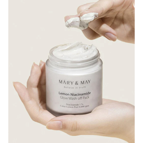 Mary & May - Exfoliating Face Mask Lemon Niacinamide Glow Wash off