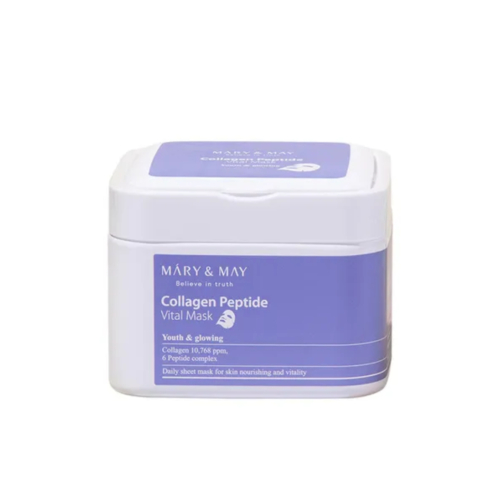 Mary & May - Collagen & Peptide Rejuvenating Mask - 30ea