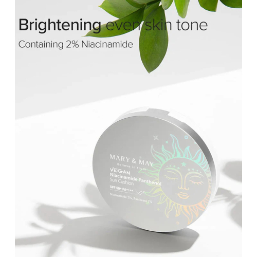 Mary & May - Cushion sunscreen SPF50+ PA++++ Niacinamide Panthenol