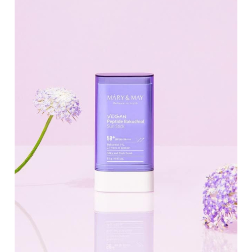 Mary & May - Sunscreen stick SPF50+ PA++++ Vegan Peptide Bakuchiol