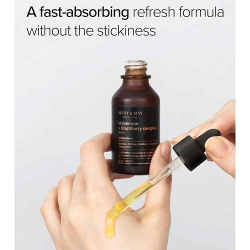 Mary & May - Anti-aging facial serum Idebenone + Blackberry Complex