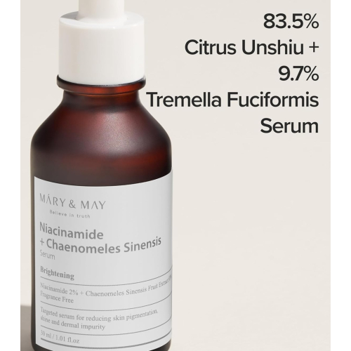 Mary & May - Brightening Facial Serum Niacinamide + Chaenomeles Sinensis