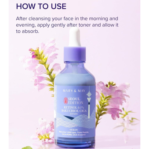 Mary & May - Facial Serum Retinol 0.1% Bakuchiol CICA