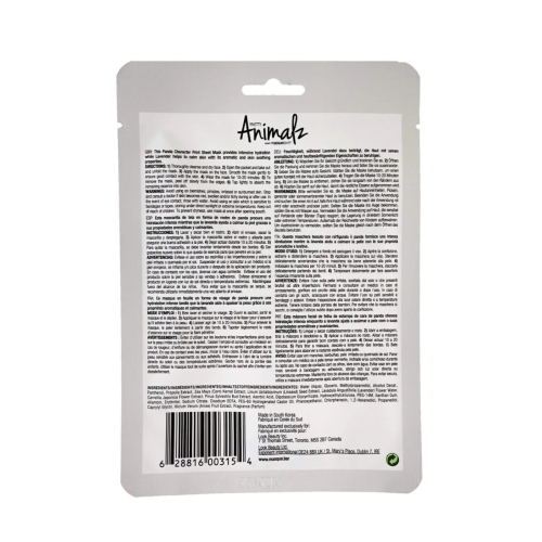 masque BAR - Face Mask Pretty Animalz - Panda