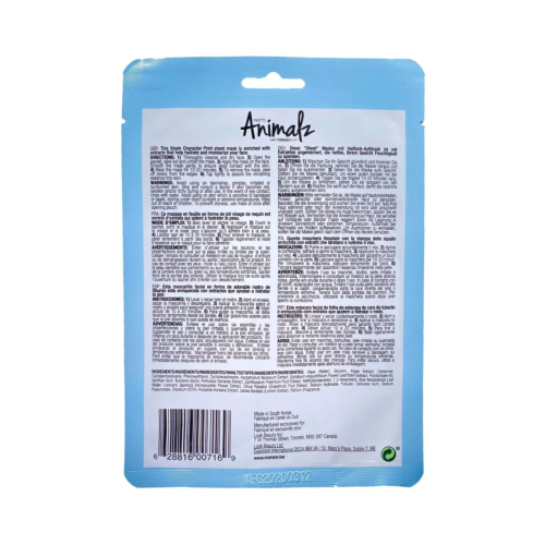 masque BAR - Face Mask Pretty Animalz - Shark