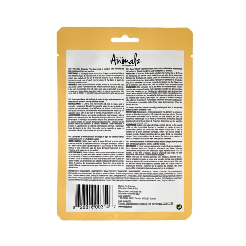 masque BAR - Face Mask Pretty Animalz - Tiger